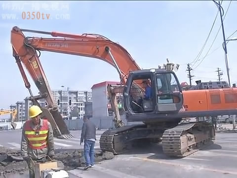 胜利街道路改造工程开工准备就绪