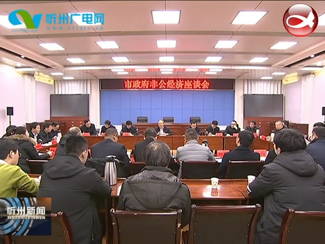 市政府召开非公经济座谈会 市长郑连生主持并讲话​