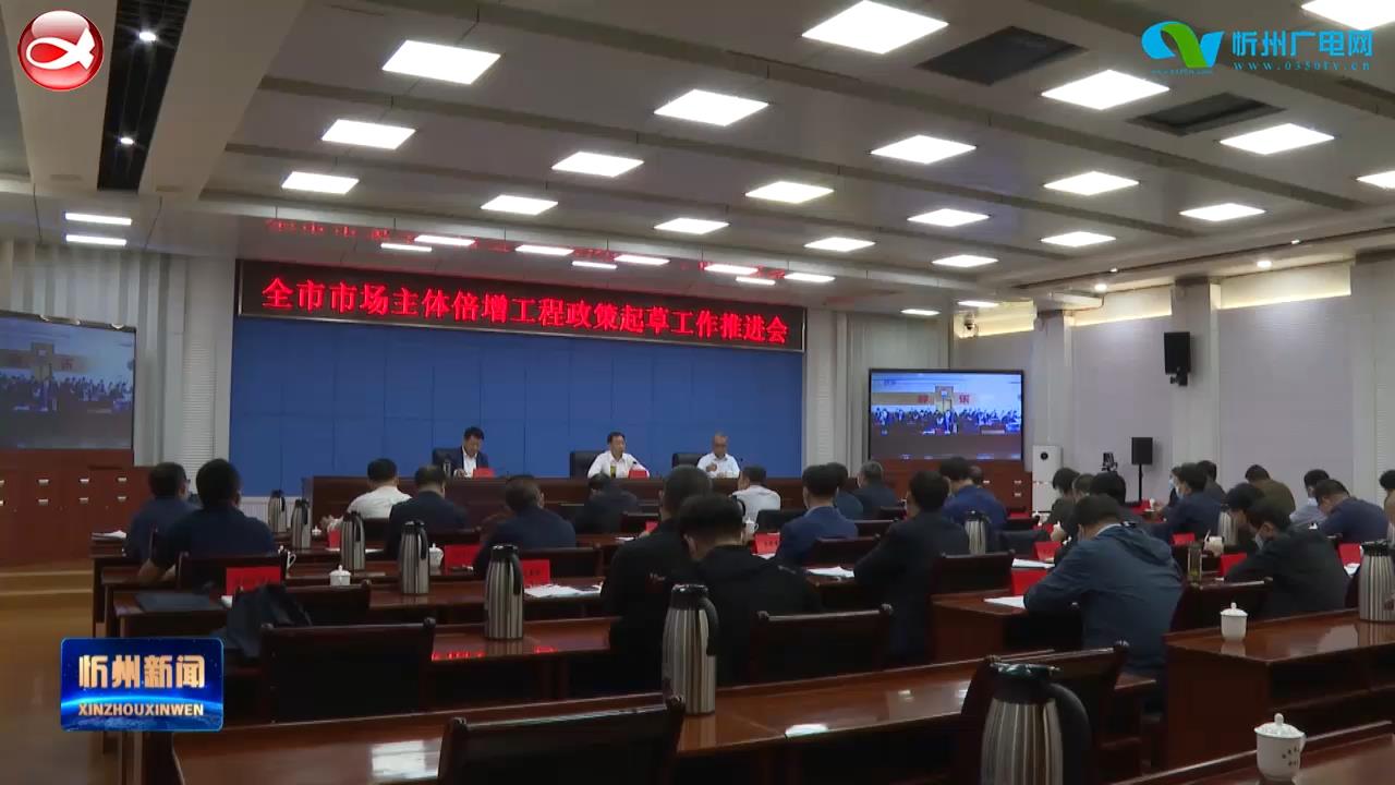 我市召开市场主体倍增工程政策起草工作推进视频会​