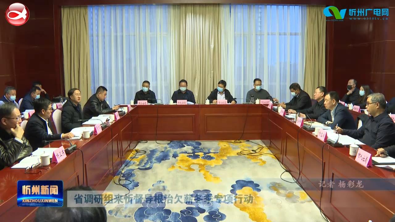 省调研组来忻督导根治欠薪冬季专项行动​