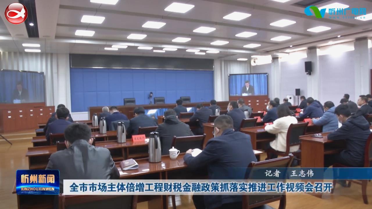 全市市场主体倍增工程财税金融政策抓落实推进工作视频会召开​