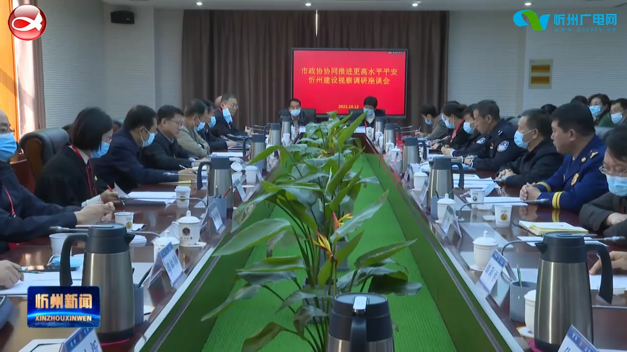 市政协协同推进更高水平平安忻州建设专题视察座谈会召开​